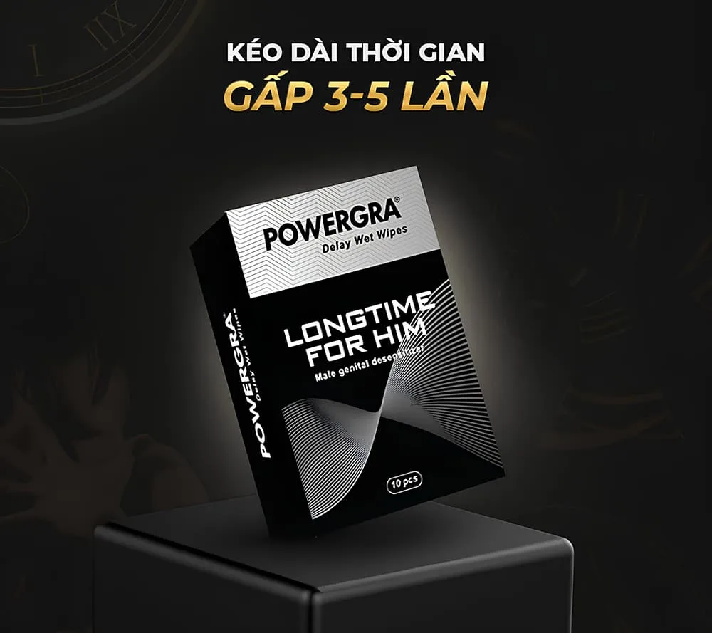 Powergra Delay Wet Wipes Desensitizing Intimacy Care — hình 3