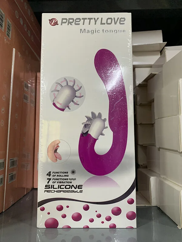 Magic Tongue Vibrating Licking Dildo For Female Clitoral — hình 11