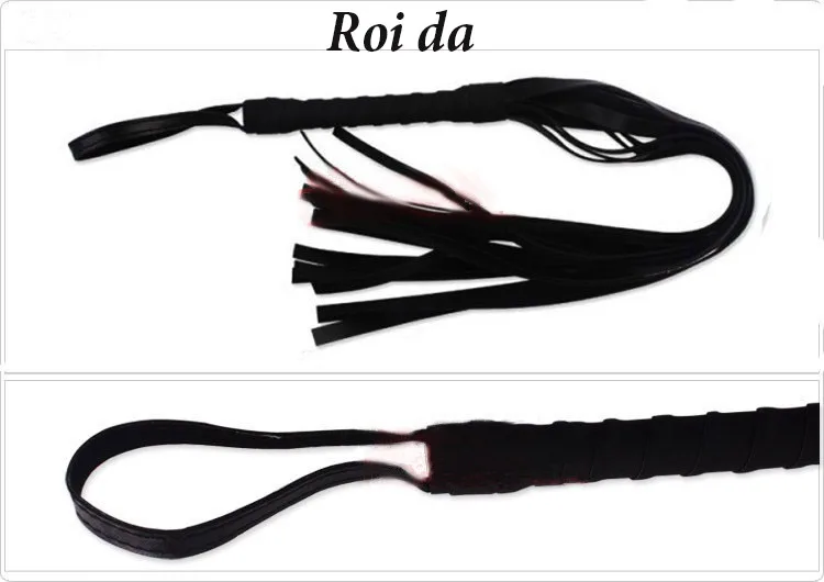 8pcs Black Leather Sexy Bondage Kit Strong Sensation — hình 7