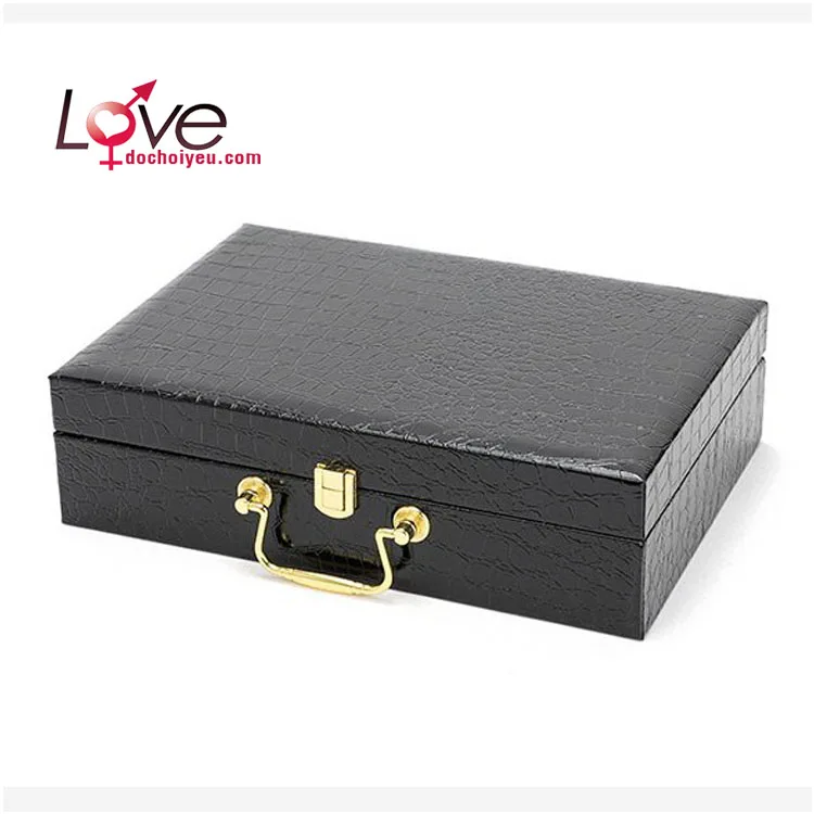 Luxury BDSM Set Couples Leather Metal Sensual Play — hình 8