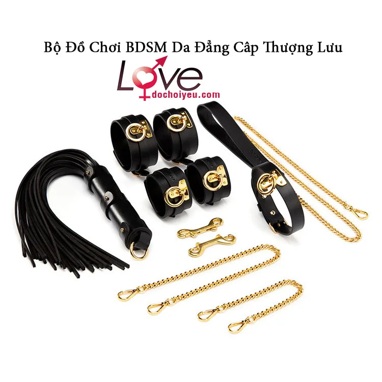 Luxury Leather BDSM Kit for Couples Sensual Bondage Play — Perfect for Couples Seeking Excitement and Intimacy