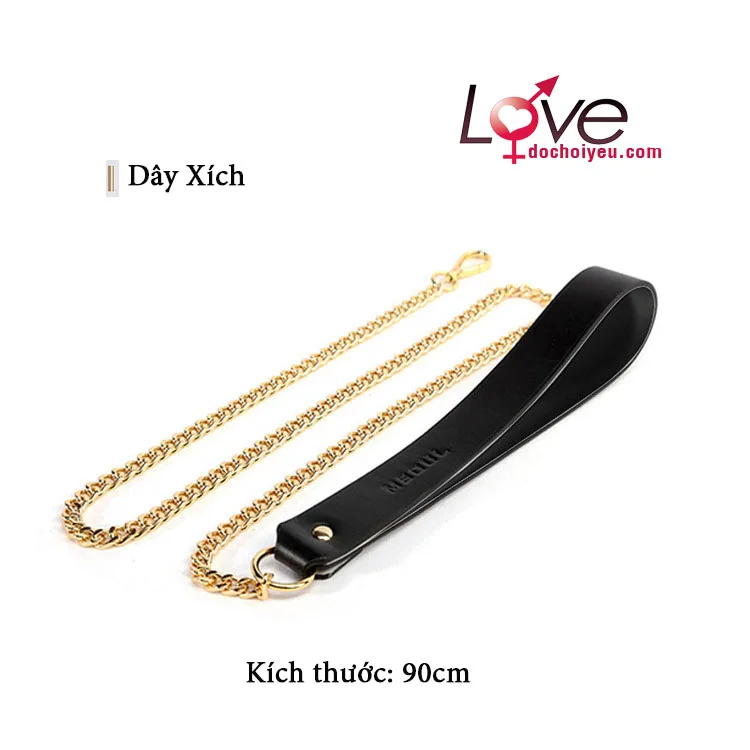 Luxury Leather BDSM Kit for Couples Sensual Bondage Play — hình 9