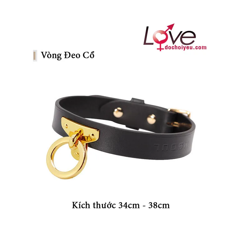 Luxury Leather BDSM Kit for Couples Sensual Bondage Play — hình 2