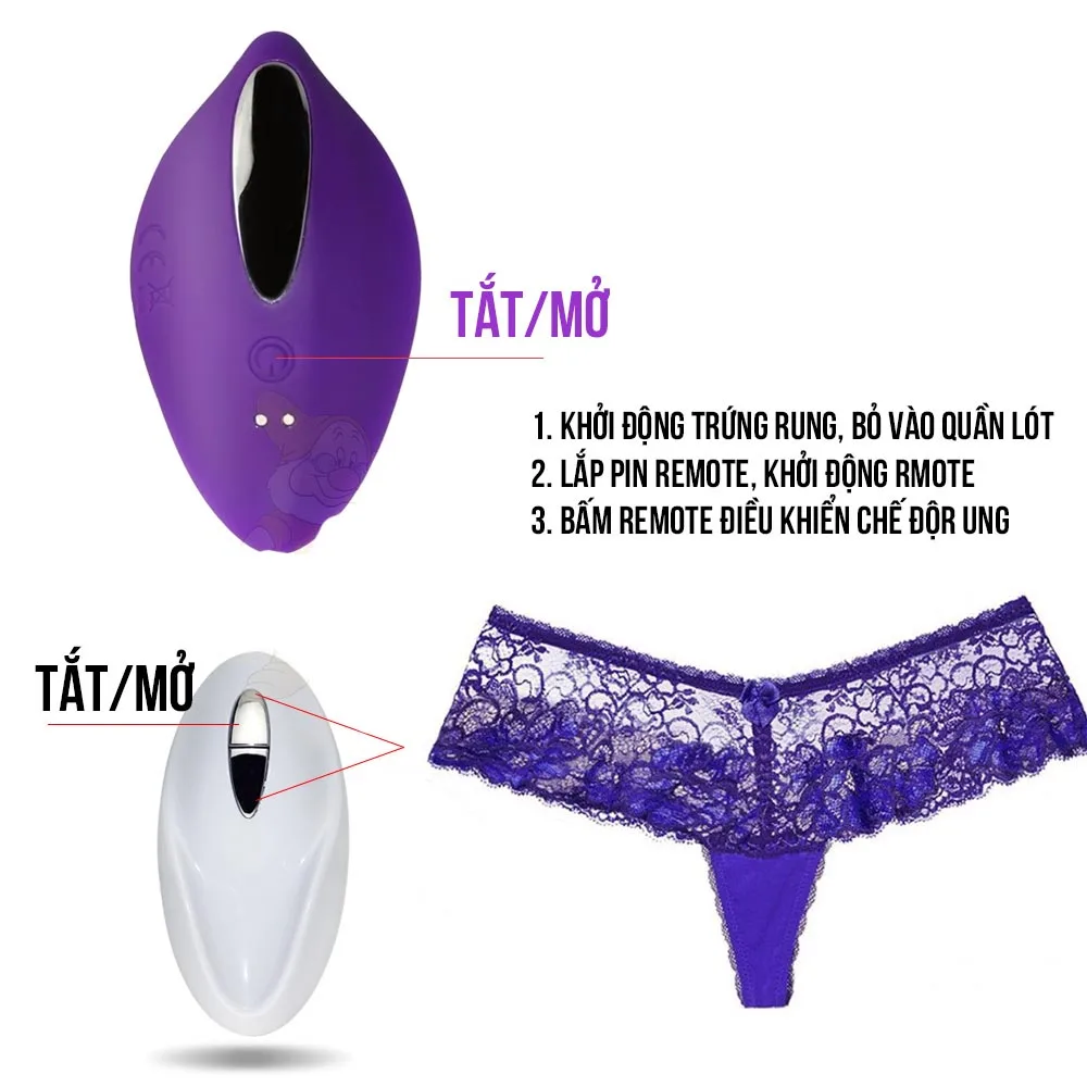 Remote Control Vibrating Panties M Size Silicone Waterproof — hình 5