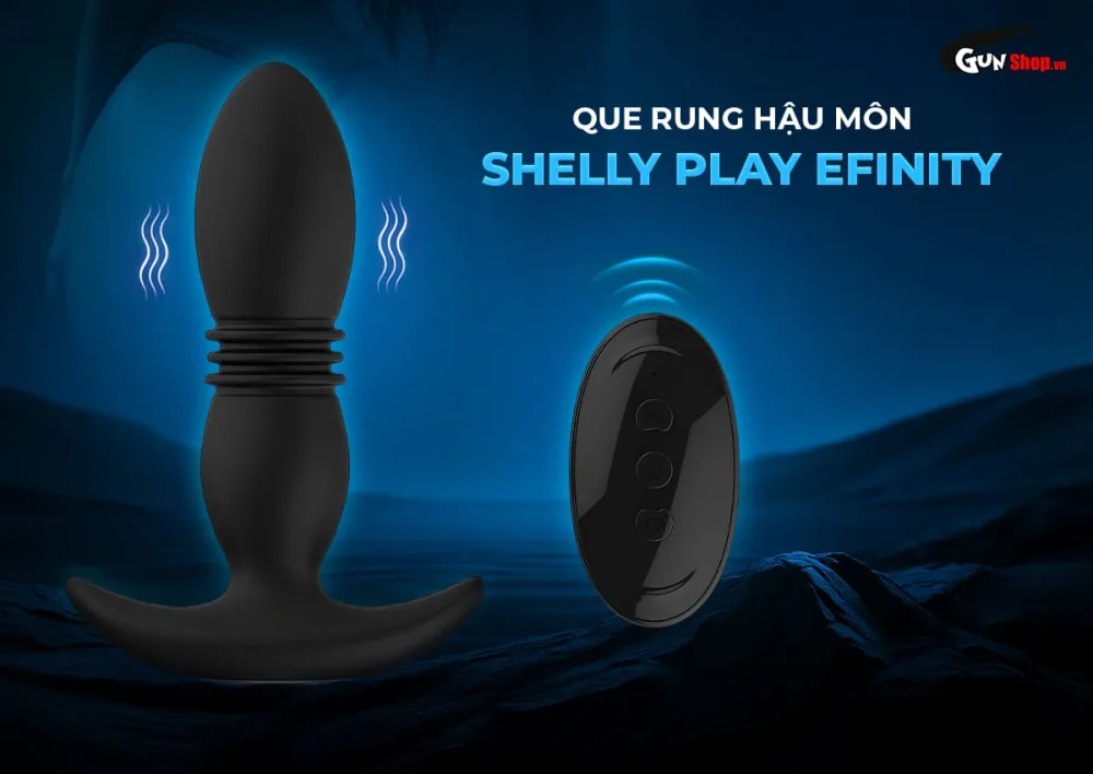 Shelly Play Efinity Anal Vibrator Thrusting High-End
