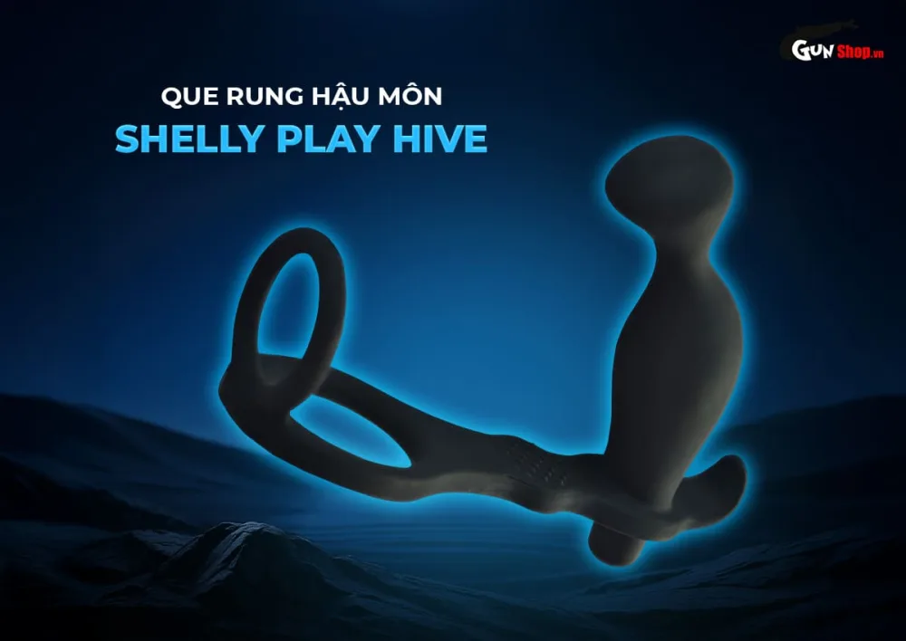 Shelly Play Hive Anal Vibrator with Ring for Men