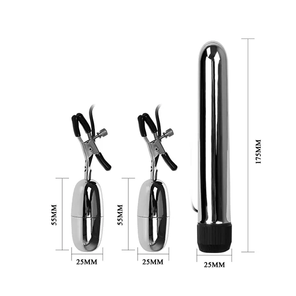 Nippleclamps Vibration Rod with Nipple Egg Stimulation — hình 5