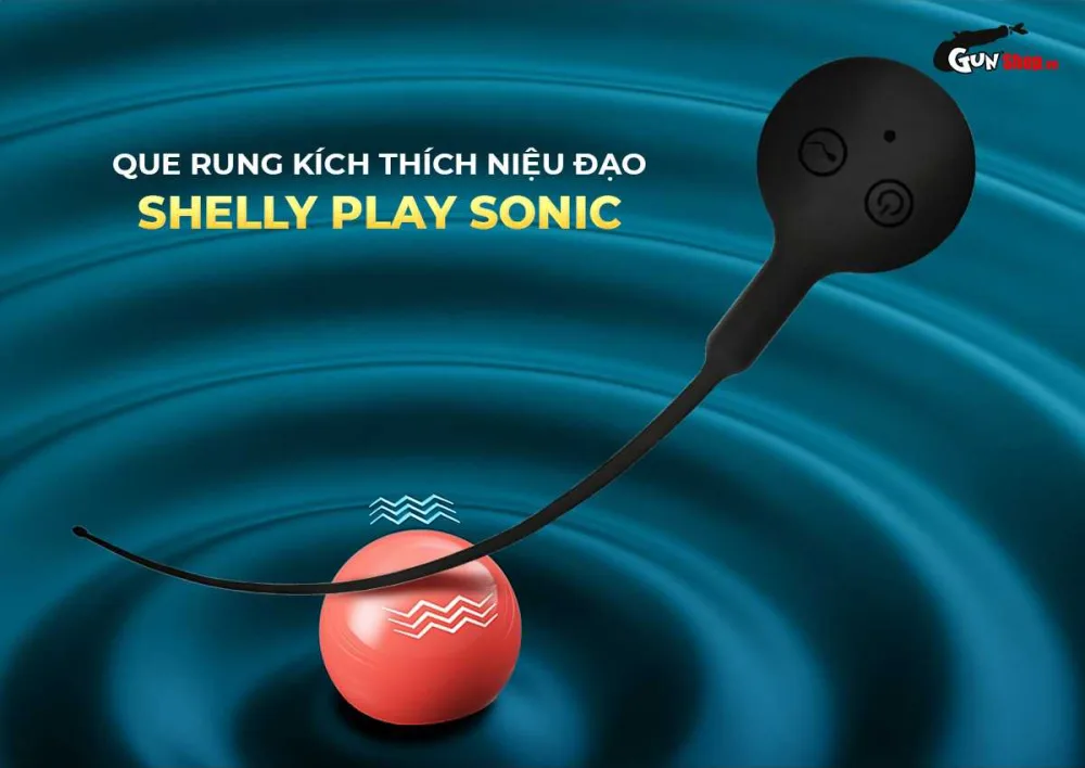 Shelly Play Sonic Urethral Vibrator Men Erotic Stimulator