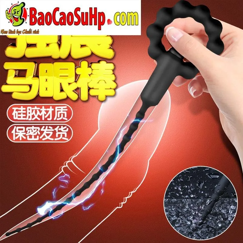 Black Panda Adjustable Urethral Vibrating Male Stimulator — hình 4