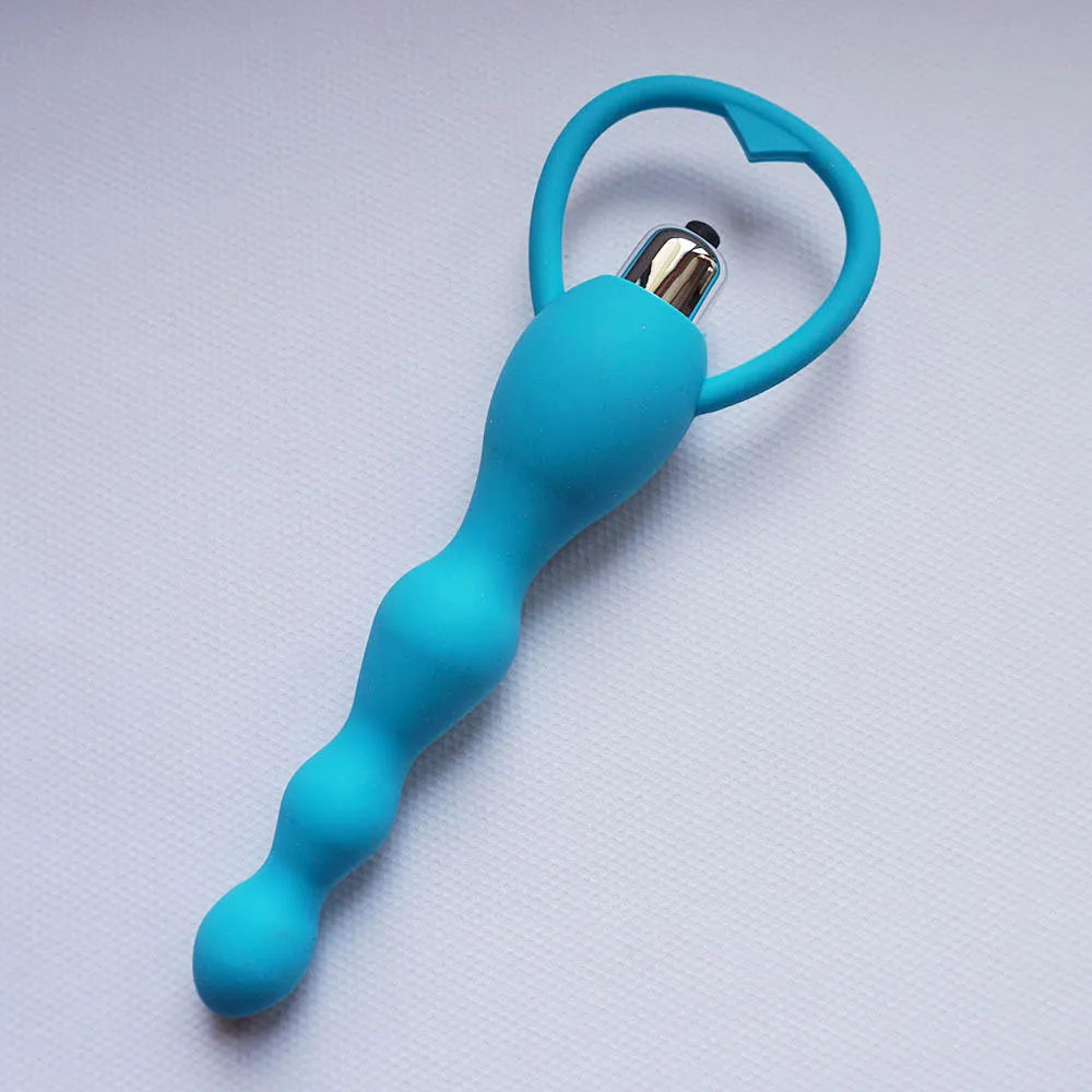 Anus Massage Vibrating Plug Soft Medical Silicone Pleasure — hình 5