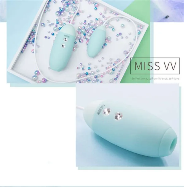 Miss VV Dual Head Vibrating & Sucking Egg — Compact, Lightweight, and Convenient Design