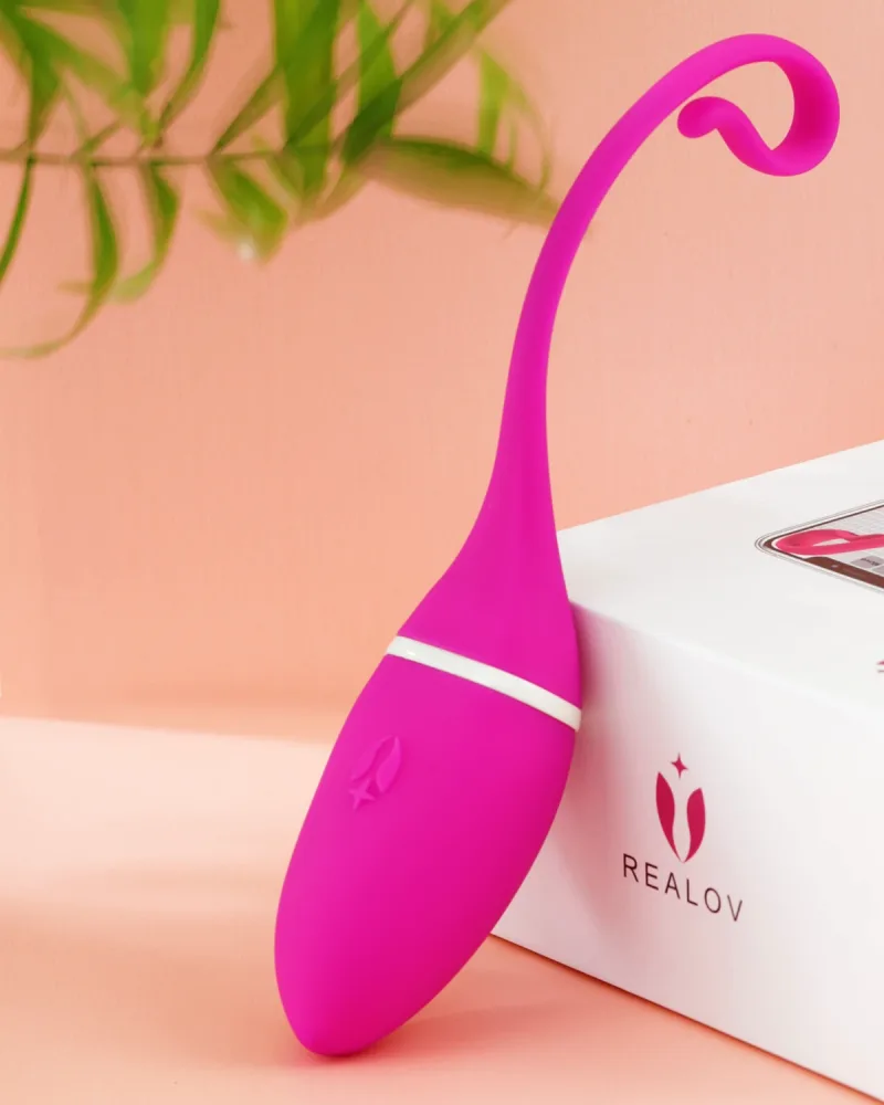 Realov Irena Remote-Controlled Bluetooth Vibrating Egg for — Intelligent App Control for Ultimate Customization