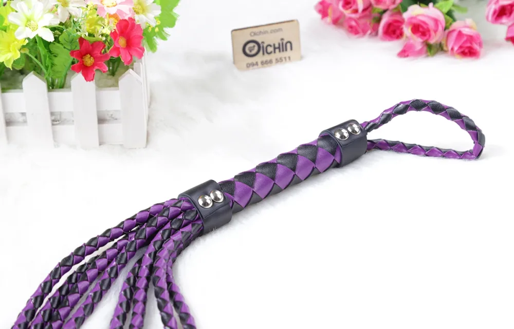Bondage Premium Leather BDSM Whip Strong & Durable — Enhance Play with Complementary Gear