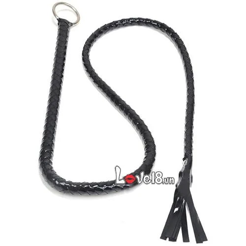 Snake Scale Leather Whip 1.35m for BDSM Play — Enhance Intimacy and Excitement