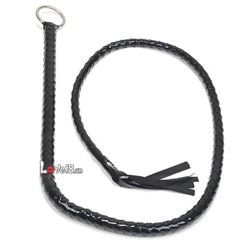 Snake Scale Leather Whip 1.35m for BDSM Play — Perfect for Various Couples
