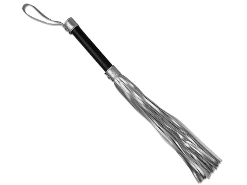 White Leather BDSM Whip Durable Bondage Toy SHP1028 — hình 3