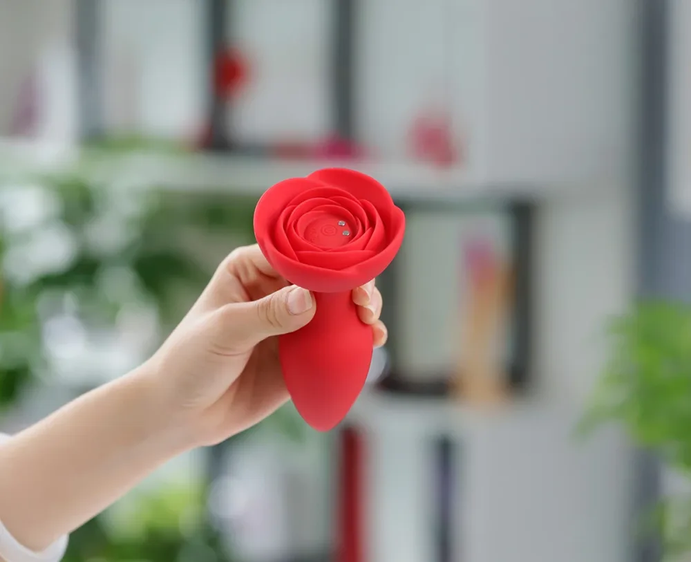 Rose Remote Anal Plug 10 Vibration Modes Silicone Soft — 10 Diverse Vibration Modes for Tailored Pleasure