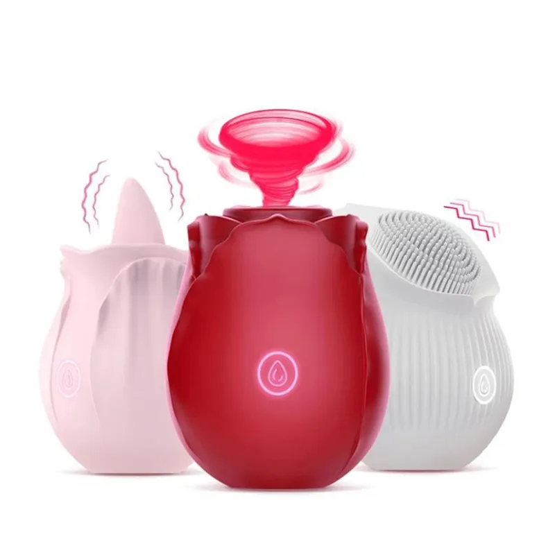 Omysky Rose Shaped G-Spot Vibrator Soft Silicone — hình 4