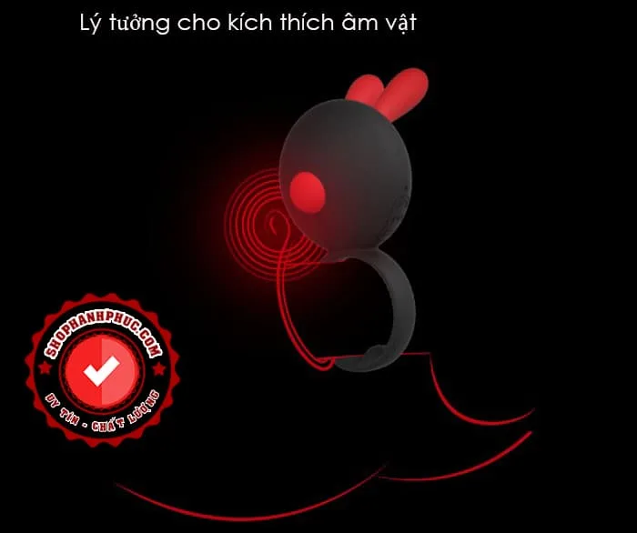 Rynbit Pro Male Ring Vibrator Delayed Ejaculation SHP1193 — hình 3