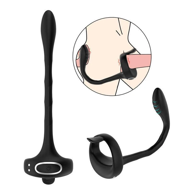 Remote Vibrating Cock Ring Anal Stimulator 9 Mode Wireless — hình 4