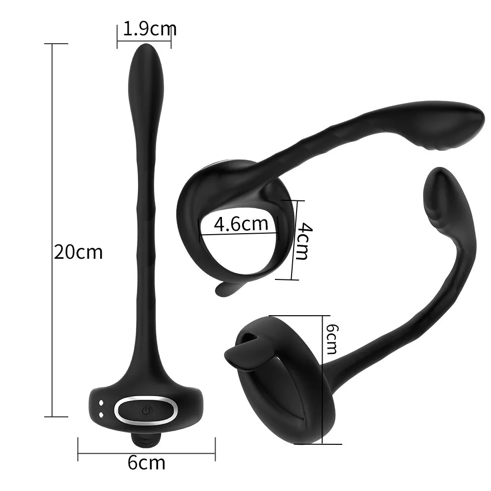 Remote Vibrating Cock Ring Anal Stimulator 9 Mode Wireless — Order now and unlock new sensations today!