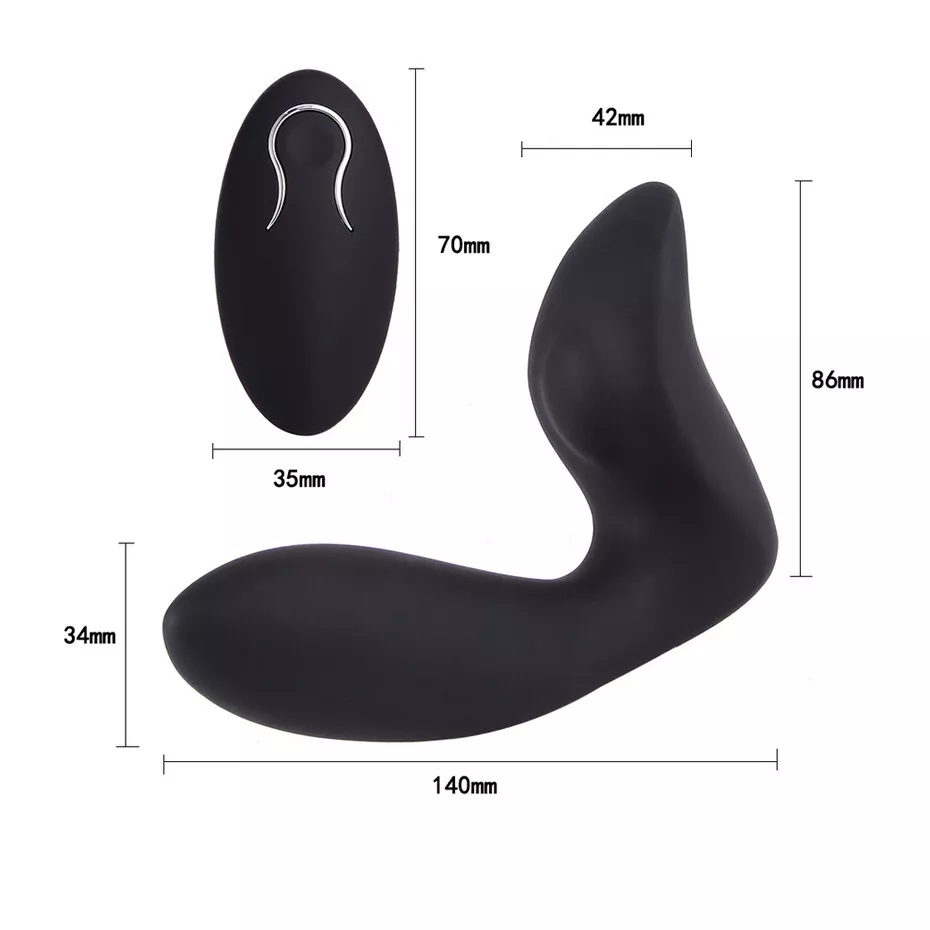 Remote Control Anal Stimulator C Ring Vibrator for Intense — hình 6