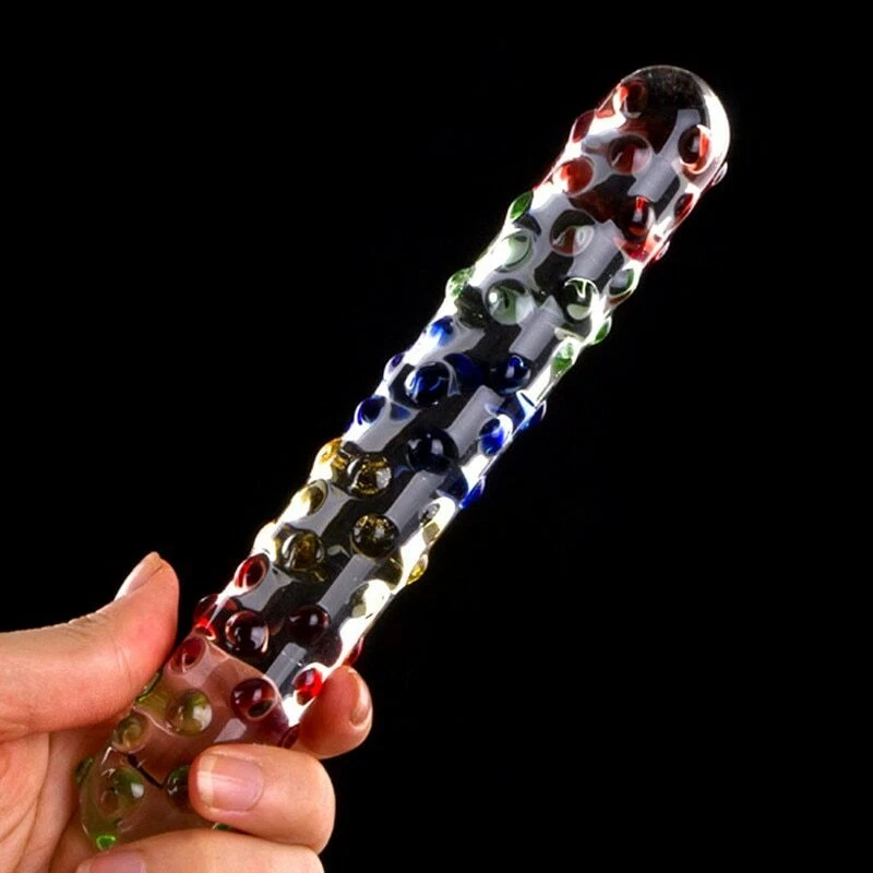 Handheld Borosilicate Glass Dildo - Colorful Stimulating — Superior Quality Borosilicate Glass Material