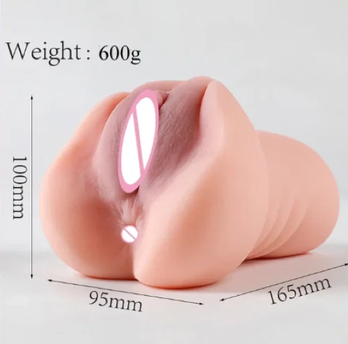 Silicone Heated Realistic Soft Male Masturbator 16cm — hình 10