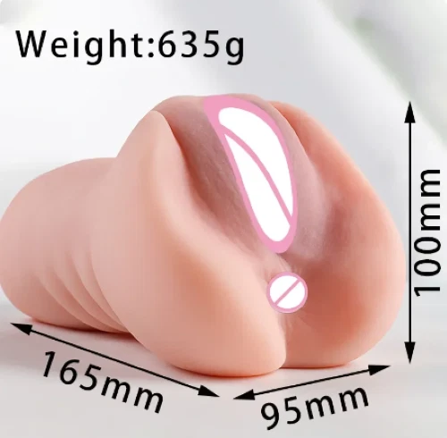 Silicone Heated Realistic Soft Male Masturbator 16cm — hình 11
