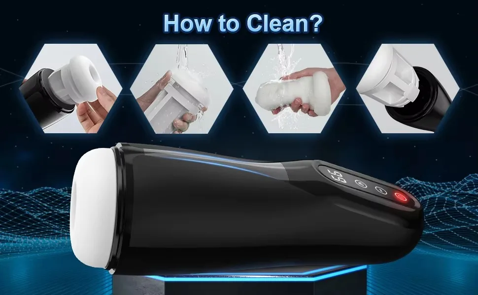 Heseks 9 Mode Automatic Masturbation Suction Heating Male — hình 7