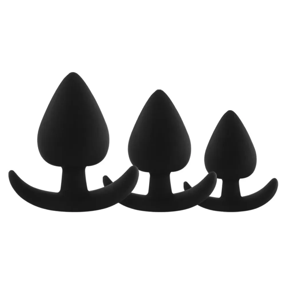 Large Silicone Anal Plug Safe Comfortable Handle Grip — Don't wait—add this large-sized anal plug to your