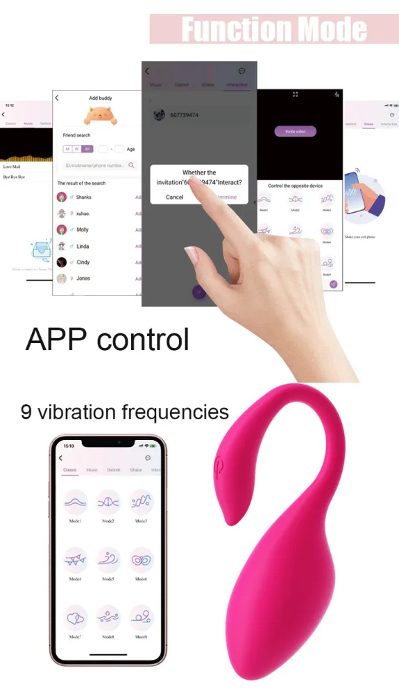 Ellie Swan Remote Control App Silicone Premium Vibrating Egg — hình 2