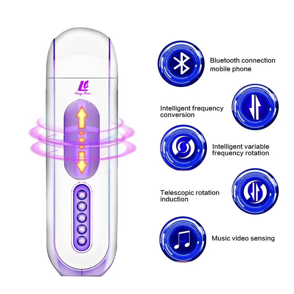 Easy Love Bluetooth Masturbator with Heat and Rotation — Multiple Sensations with Smart Features