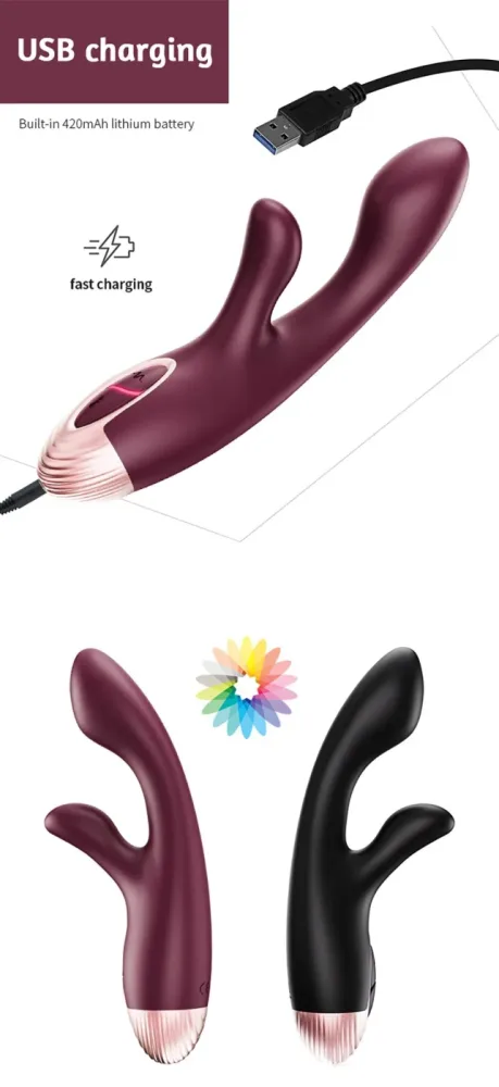 Kelly Dual-Head G-Spot Massager 7-Speed Rechargeable — Ready to experience new heights of pleasure?Order now and