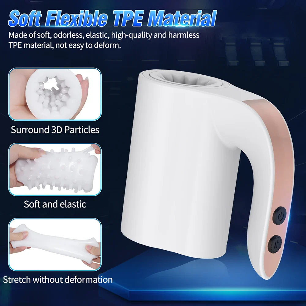 Man Nuo 10-mode Rotating Vibrating Masturbation Cup — hình 10