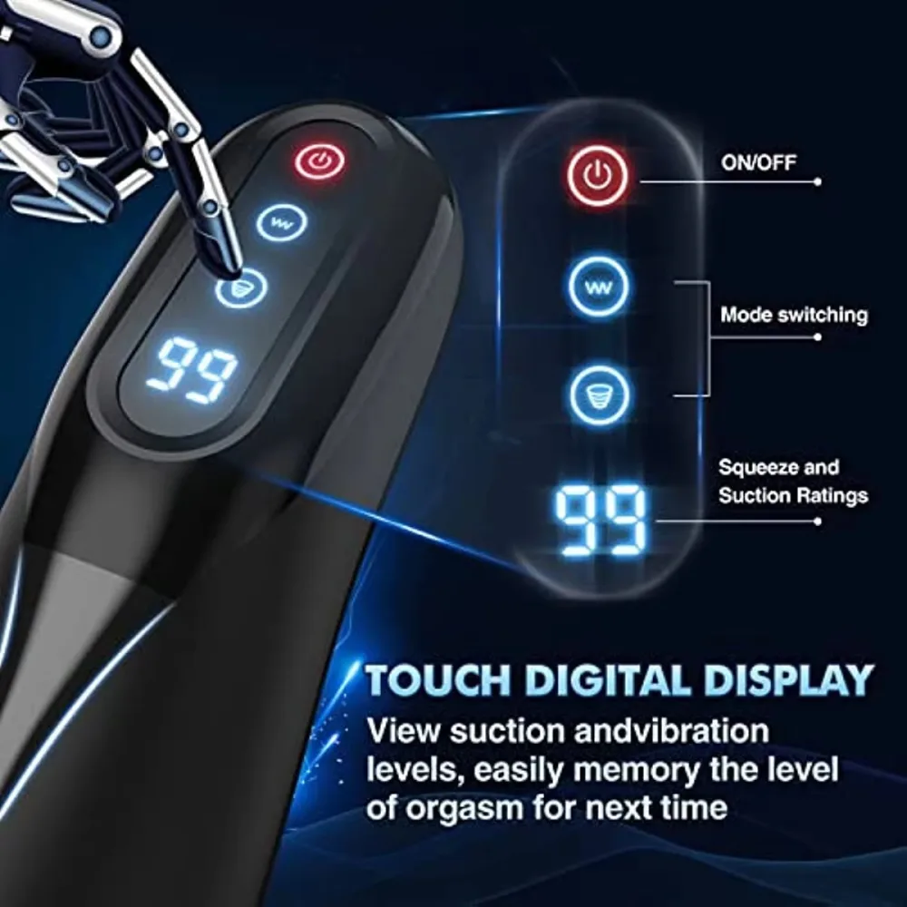 Heseks 9 Mode Automatic Masturbation Suction Heating Male — Don’t wait—order now and indulge in the perfect blend of