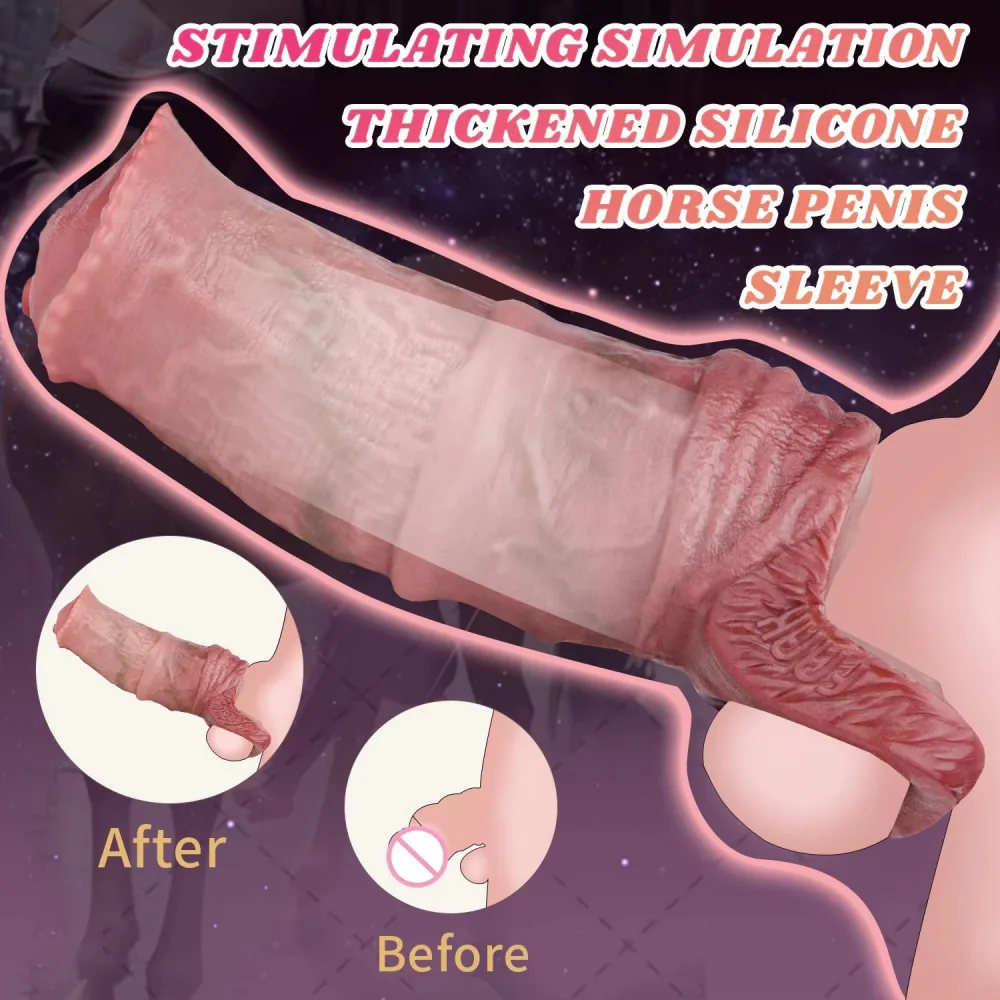 Cu Ngua Soft Strap-On Condom Enhanced Size Comfortable Fit — Boost Size & Prolong Your Pleasure