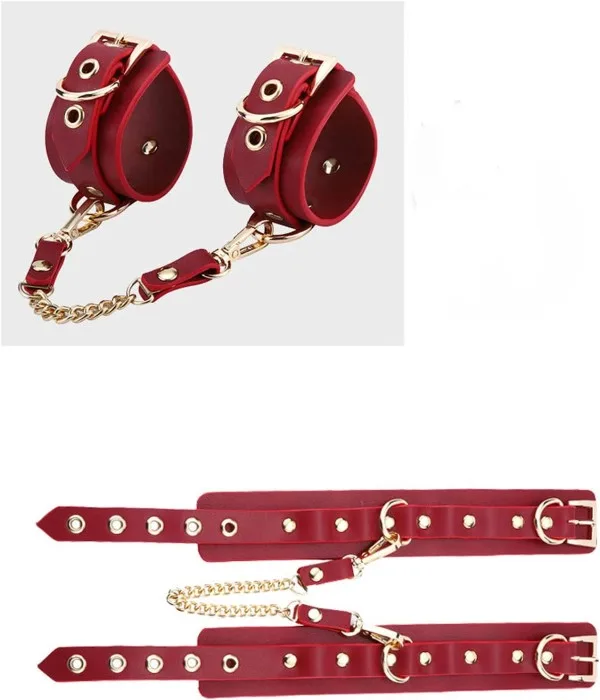 High Quality Leather BDSM Bondage Set with Storage Bag US — hình 6