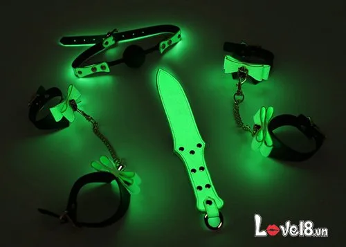 Glow BDSM Toy Set 7 Pieces PU Leather Bright Night Fun — This exclusive set combines high-quality materials and