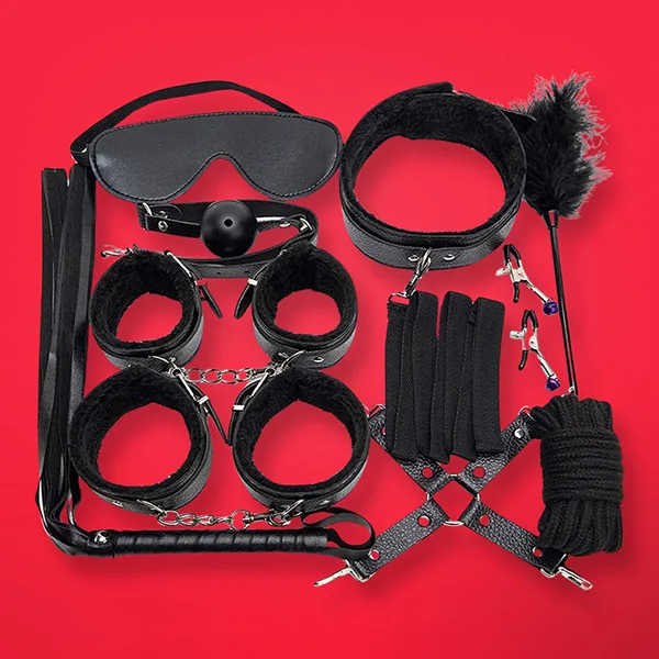 BDSM 10-Piece Set For Erotic Pleasure And Exciting Role — Premium Quality & Stylish Design