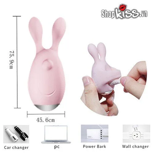 Jupin Finger Rabbit Love Egg Vibrating Silicone Pink — Unmatched Specifications and Features