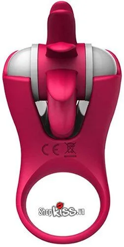 Rotating Tongue Ring LafyHo Double Pleasure Silicone — hình 3