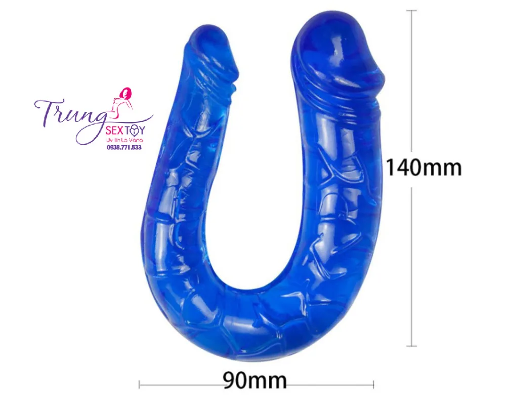 Double-Ended Pleasure Toy for Lesbians Flexible Soft — Its moderate size is suitable for beginners, offering ease