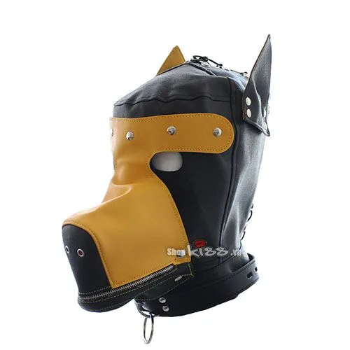 BDSM dog mask with zip mouth PU leather kinky fetish — Why Choose This BDSM Mask?