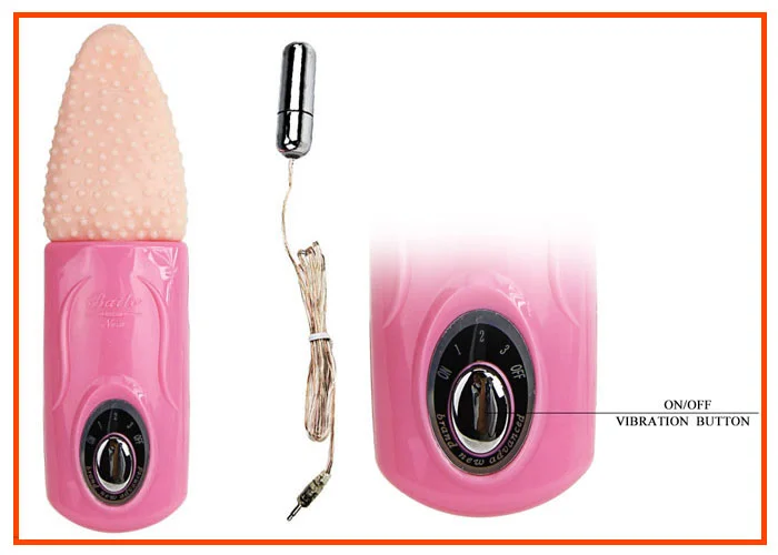Realistic Silicone Tongue Licking Vibrator for Women — hình 4