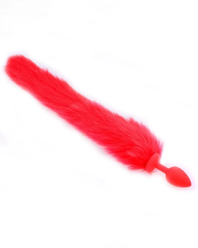 Silicone Fox Tail Anal Plug Sexy Cosplay Soft Tail — The lightweight and fluffy tail itself offers delightful