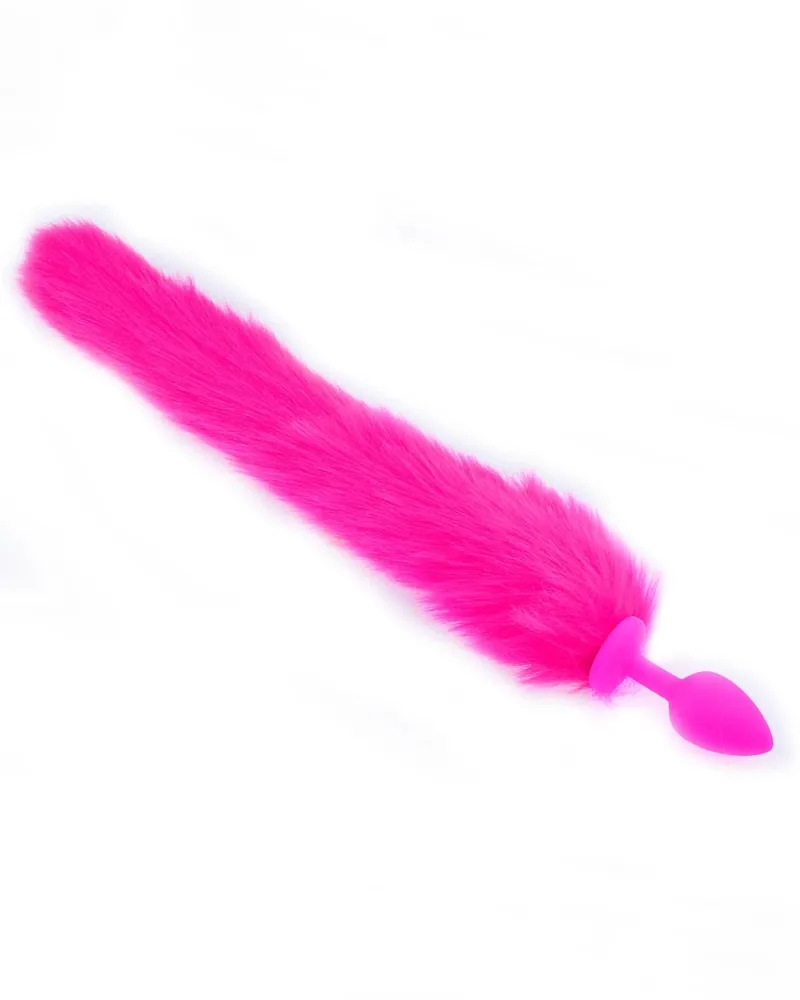 Silicone Fox Tail Anal Plug Sexy Cosplay Soft Tail — The playful wagging of the fluffy tail, combined with your