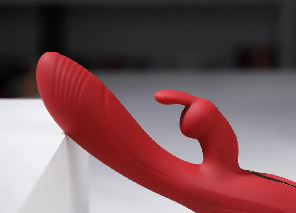 Dual-Ended G-Spot Tongue Licking Nipple Vibrator Sex Toy — Innovative Dual-Ended Design for Maximum Sensation