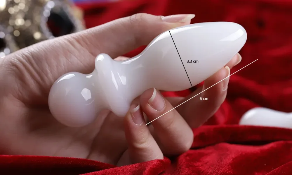 Glass Anal Toy Luxury Jade Design Stimulating Pleasure — Its streamlined, ergonomic design makes usage comfortable