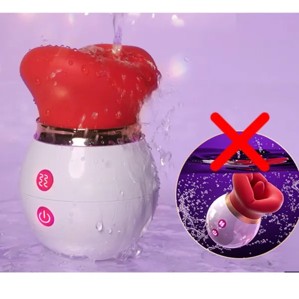 3-in-1 Rose Licking Suction Vibrating Clitoral Stimulator — hình 5